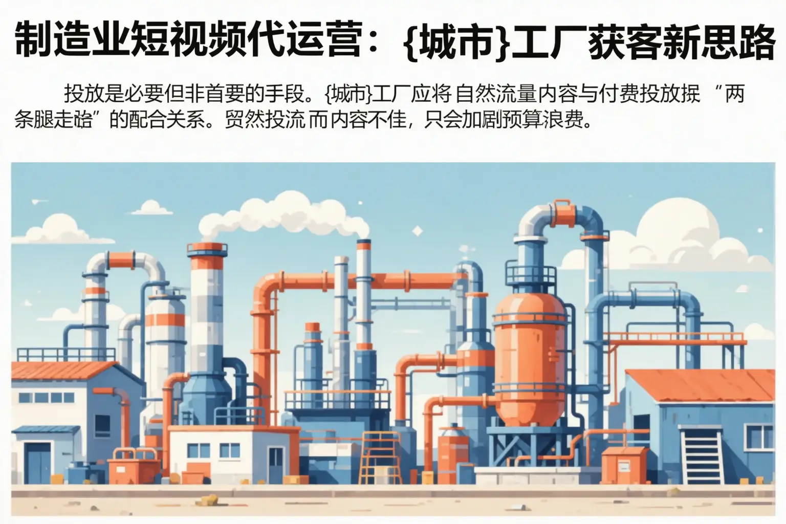 制造业短视频代运营:仓山工厂获客新思路